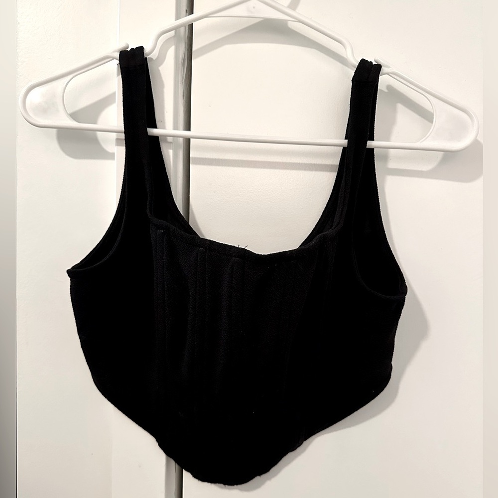 Black Corset crop top